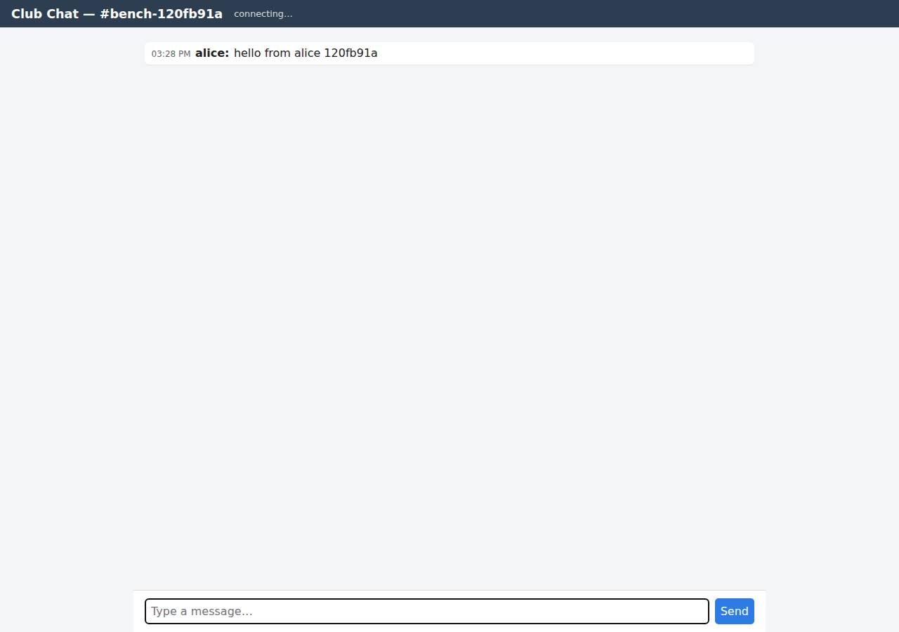 The room the verifier's clients chatted in, with its history, Realtime chat on DigitalOcean